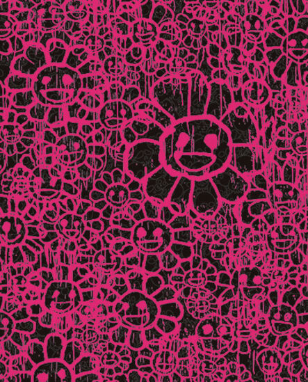 Takashi Murakami, ‘Madsaki Flowers C Pink’, 2017