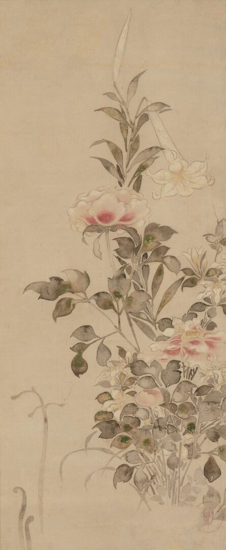 ‘Peonies and Lilies’, Late 17th century