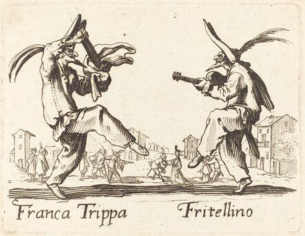 after Jacques Callot, ‘Franca Trippa and Fritellino’