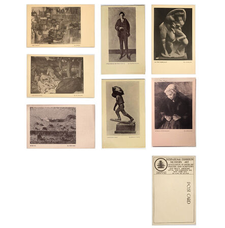 1913 Armory Show, ‘7- EXHIBITION POSTCARD SET: 1913 Armory Show (International Exhibition of Modern Art), Archipenko, Braque, Cézanne, de Segonzac, & Walt Kuhn’, 1913