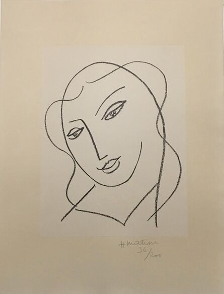 Henri Matisse, ‘Etude pour la Vierge, Tete Voilee’, 1950