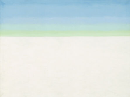 Georgia O’Keeffe, ‘Sky with Flat White Cloud’, 1962