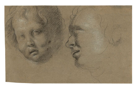 Bernardo Strozzi, ‘Study of Two Heads’, ca. 1635