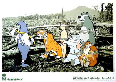 Banksy, ‘"Save or Delete" Greenpeace Print’, 2002