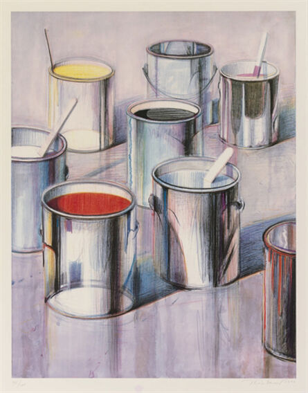 Wayne Thiebaud, ‘"Paint Cans"’, 1989