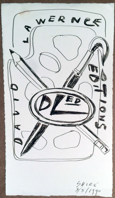 Peter Shire, ‘David Lawrence Editions Design for Logo #1 Original Drawing by Peter Shire’, 1990