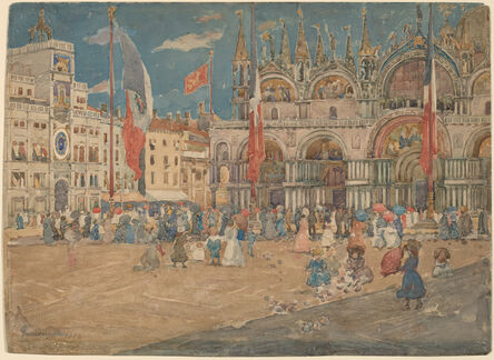 Maurice Brazil Prendergast, ‘The Piazza San Marco’, 1898
