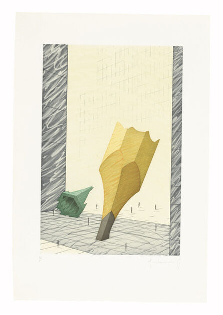 Claes Oldenburg, ‘Proposal For a Colossal Monument in Downtown New York  City: Sharpened Pencil Stub with Broken-off Tip of the Woolworth Building, 1964-65’, 1993