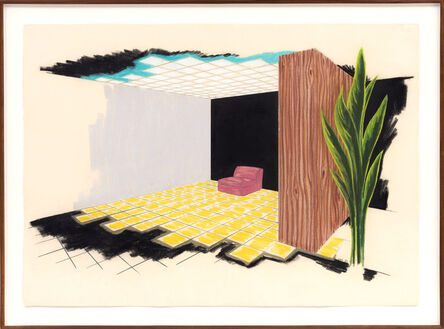 William Leavitt, ‘Interior with Pink Chair’, 1982