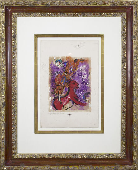Marc Chagall, ‘L'Écuyère au cheval rouge’, 1957