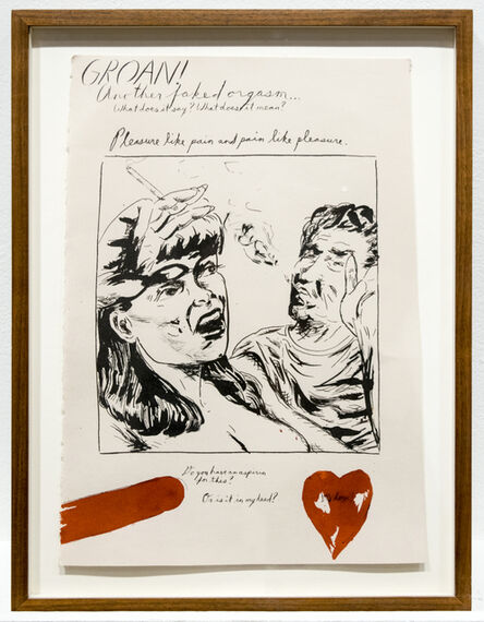 Raymond Pettibon, ‘Untitled (GROAN! Another faked orgasm...)’, 1993