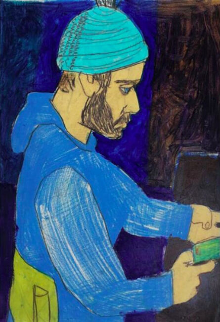 Igor Moritz, ‘Hugo with blue hat’, 2020