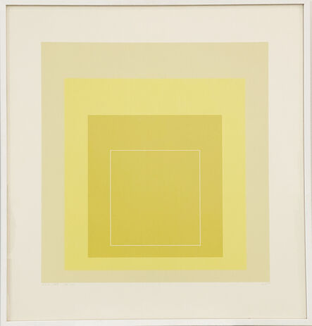 Josef Albers, ‘WLS - XVII (jaune) 13/125’, 1967