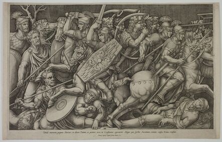 Nicolas Beatrizet, ‘Roman Soldiers fighting the Dacians’, 1553