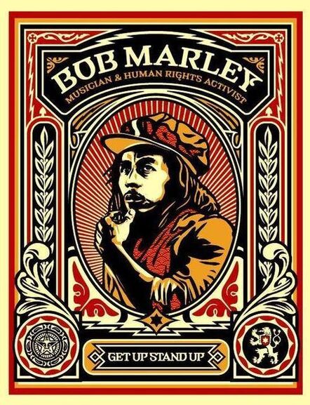 Shepard Fairey, ‘Bob Marley Stamp’, 2004