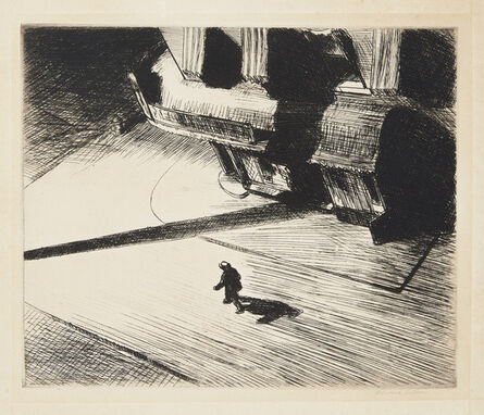 Edward Hopper, ‘Night Shadows, from Six American Etchings (Series I)’, 1921
