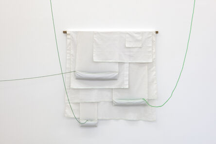 João Modé, ‘Constructive [Paninho], white with green beads’, 2019