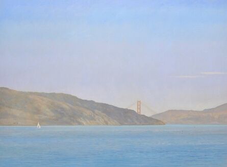 Willard Dixon, ‘Racoon Strait / Golden Gate Bridge with sailing ships , California landscape ’, 2019