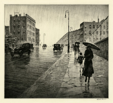 Martin Lewis, ‘Rainy Day, Queens’, 1931