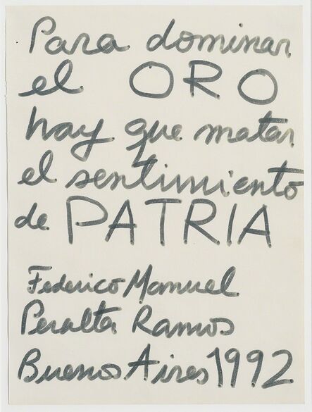 Federico Manuel Peralta Ramos, ‘Sin título’, 1992