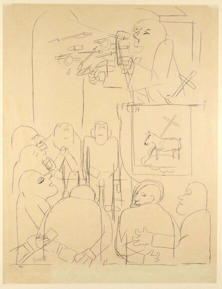 George Grosz, ‘The Outpouring of The Holy Spirit’, 1927