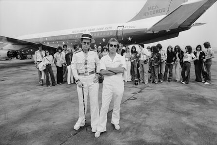 Terry O'Neill, ‘Elton John Dodger Stadium, Aeroplane’, 1975
