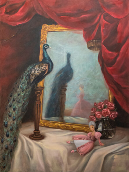 Xu Yang, ‘Peacock, Roses, Mirror and Doll ’, 2021