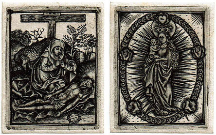 Anonymous, ‘Lamentation of Christ  – Virgin on the Crescent in the Glory ’, before 1500