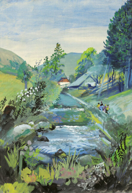 Oskar Laske, ‘Sierning's creek in Puchberg’, 1950