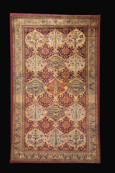Unknown Persian, ‘A fine silk Feraghan carpet’, ca. 1870