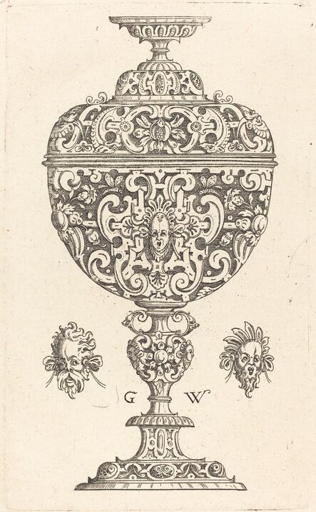 Georg Wechter I, ‘Goblet decorated with a masque with open mouth’, published 1579