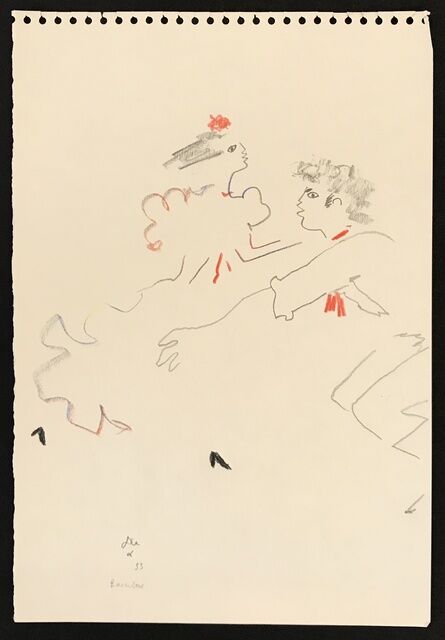 Jean Cocteau, ‘Barcelone (Flamenco Dancers)’, 1955