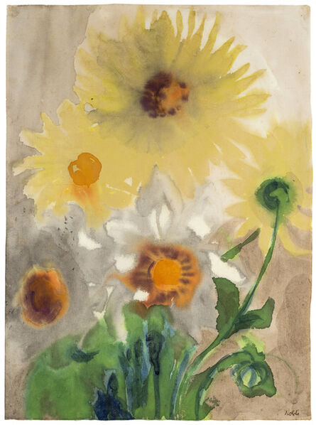 Emil Nolde, ‘Gelbe Dahlien (Yellow Dahlias)’, 1930