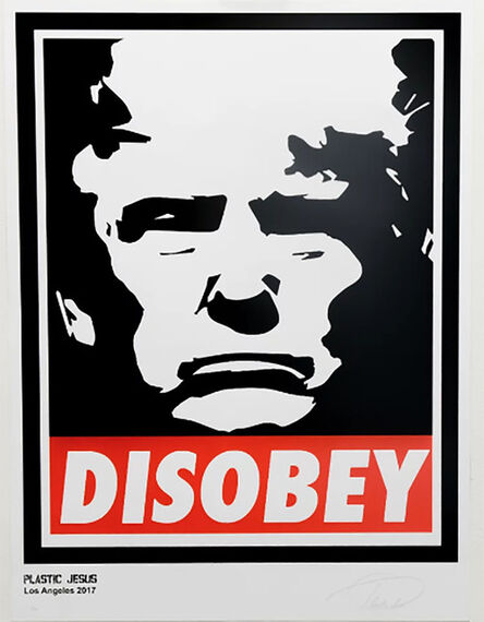 Plastic Jesus, ‘“Disobey” – Acrylic Screen Print on Paper and Canvas’, 2017
