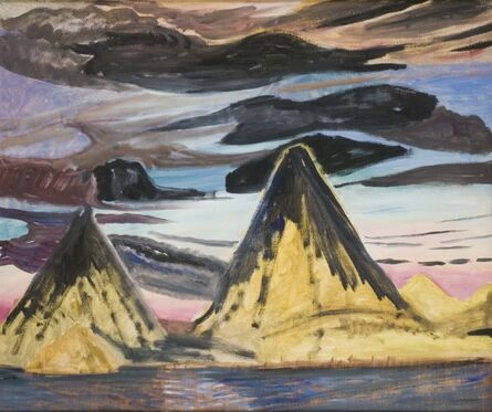Marguerite Zorach, ‘Volcanoes, Sunset’, 1960