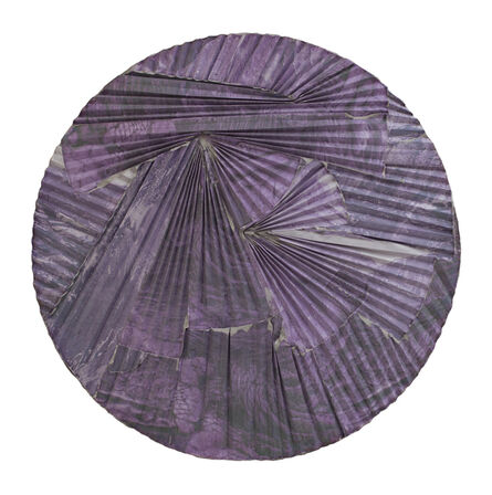 Letha Wilson, ‘Purple Lava Concrete Ripple Tondo’, 2016