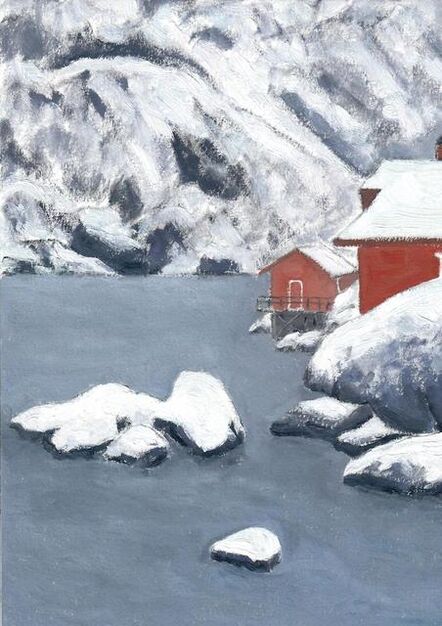Li Shan 李珊 (b. 1957), ‘Big Rocks (Lofoten, Norway) 大石头(罗浮敦群岛,挪威)’, 2020