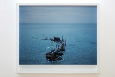 Armin Linke, ‘“Trabocco” fishing structure near Punta Aderci, Vasto Italy’, 2019