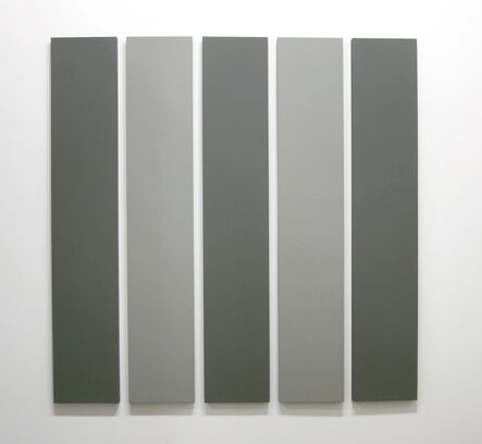 Alan Charlton, ‘5 Part Painting in 2 Greys’, 2000