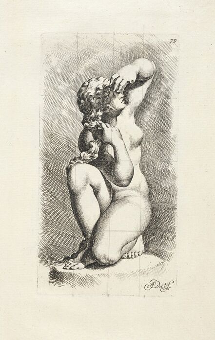 Jan de Bisschop, ‘[Crouching Aphrodite (?)]’, 1731-1741