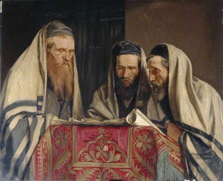 William Rothenstein, ‘Reading the Book of Esther’, 1907