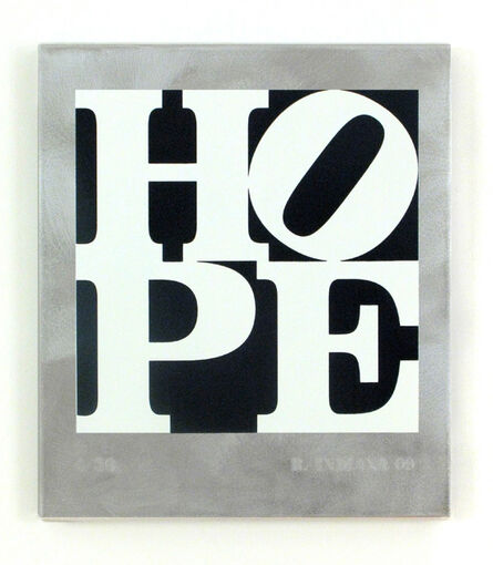 Robert Indiana, ‘HOPE Black and White’, 2009