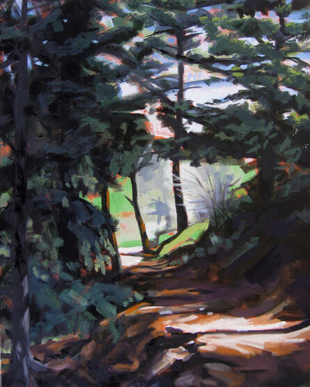 Tracy Wall, ‘Sunlight on Beaver Brook Trail’, 2016
