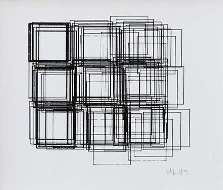 Vera Molnar, ‘9 carrés’, 1985