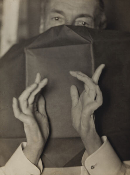 Man Ray, ‘Portrait of a Half-Hidden Man With Expressive Hands (Russell H. Greeley)’, 1920-1930