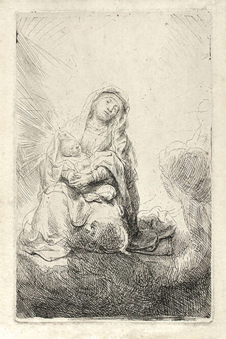 Rembrandt van Rijn, ‘The Virgin and Child in the Clouds’, 1641