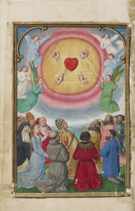 Simon Bening, ‘The Worship of the Five Wounds’, 1525-1530