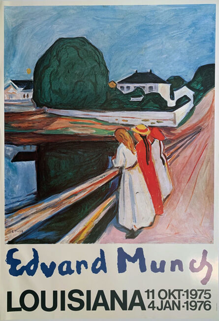 Edvard Munch, ‘Edvard Munch, Louisiana, 11 Okt-1975 to 4 Jan1976 Museum Poster, Gallery Poster ’, 1976