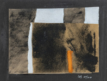George Dannatt, ‘Sand & Cadmium Orange (Collage Painting)’, 2004