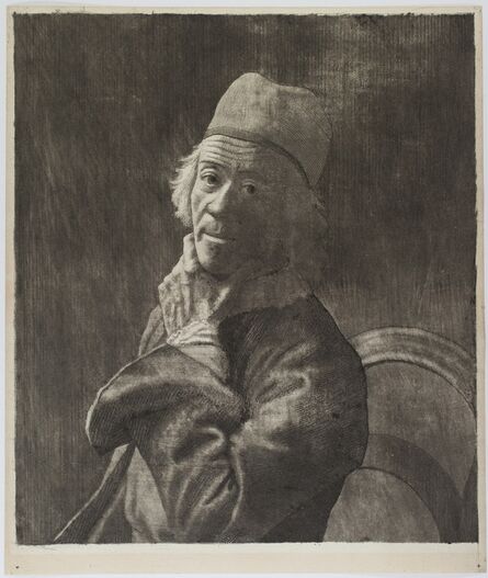 Jean-Étienne Liotard, ‘Autoportrait, la main au menton (grande planche) [The Large Self-portrait]’, ca. 1778/1781